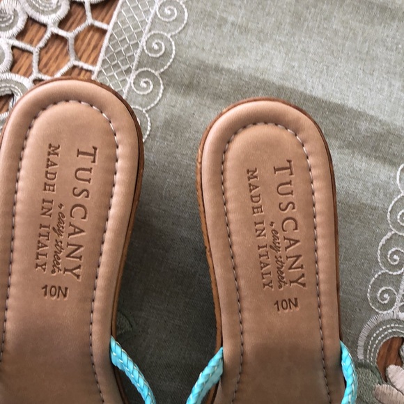 Tuscany by Easy Street Mint Green Sandals 10N New! - Picture 4 of 8